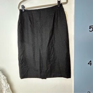 Kasper Black Wool Pencil Skirt‎ 12P NWT